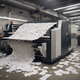 Machine printing papers